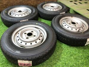 スズキ純正 × BRIDGESTONE 145/80R12 (145R12)PCD100 キャリイ エブリイ アルト スクラム NT NV クリッパー ミニキャブ キャリー エブリー