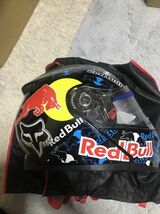 新品未使用　レッドブル　RED BULL　オフロードフルフェイスヘルメット　クリヤーミラー サイズL_画像8