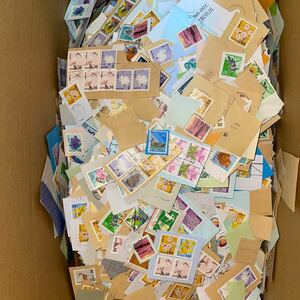 使用済み紙付普通日本切手20キロボックス　20kg