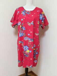  free shipping * Mini hand ... attaching * made in Japan yukata cloth One-piece * hand made One-piece * yukata One-piece * part shop put on * hot water finished for * short sleeves yukata tunic 