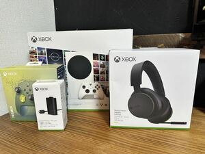 【1月購入】Xbox Series S (512 GB)本体+ヘッドセット+ワイヤレスコントローラー+充電式バッテリー+galaxy フリーク【検索:箱 パルワールド