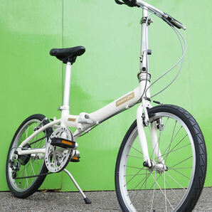 DAHON(ダホン)タイヤ新品)メトロ)ほぼ綺麗)20インチ)ホワイトカラー)Shimano 7s)折りたたみ 中古の画像8