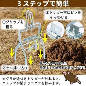 モグラ退治 モグラ捕獲 もぐら駆除 退治 モグラ捕獲器 モグラ撃退器 2個セット もぐら もぐら退治 撃退の画像3