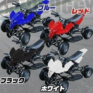 激安 最新 バギー 50cc MINI 四輪 バギー 最高速 45km/ 黒 ブラック ポケバイ エンジン ATV ポケバギ 本体 車体 プレゼント ガソリンの画像4