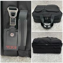 【3way 極美品】TUMI トゥミ ビジネスバッグ リュック ブリーフケース ショルダー ALPHA 大容量 黒 ブラック ネームタグ 263180D4 PC_画像9