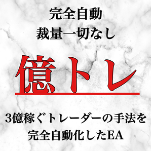 【完全放置】【1週間ごとに値上げ】無料版あり。FX自動売買システム 年3億稼ぐトレーダーの手法をシステムにした完全放置型EAです MT4用の画像1