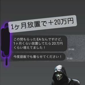 【完全放置】【1週間ごとに値上げ】無料版あり。FX自動売買システム 年3億稼ぐトレーダーの手法をシステムにした完全放置型EAです MT4用の画像5