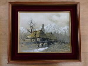Art hand Auction ☆ Artista desconocido Pintura al óleo Paisaje invernal No. 6 Enmarcado Firmado ☆, cuadro, pintura al óleo, Naturaleza, Pintura de paisaje