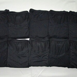 ★古着 2021年 UNIQLO ユニクロ ヒートテッククルーネックT(9分袖) L 09.BLACK ブラック 黒 高機能インナー 保温 吸湿発熱 吸汗速乾 10点★