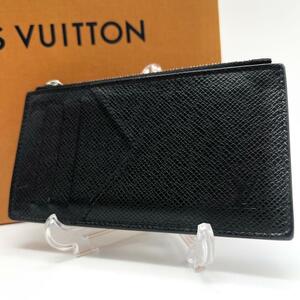 現行極美品付属付 ルイヴィトン タイガ コインカードホルダー フラグメントケース LOUIS VUITTON ブラック 黒 M62914 メンズ コインケース