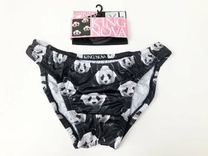 Ограниченная цена ★ L ★ King Nova Bikini Краткое черное x panda