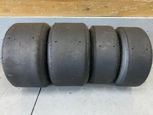 【中古】JAF公認CartTires DUNLOP SLJ SL83 / SLJ ジュニアCart用　TRYカデット/カデットオープン January下ろし 30Lap前後使用 ⑥