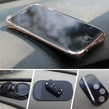 送料無料 滑り止め マット シート パッド 車載 スマホ 車用 粘着 防滑 ダッシュボード スマホホルダー 滑らない (1)_画像2