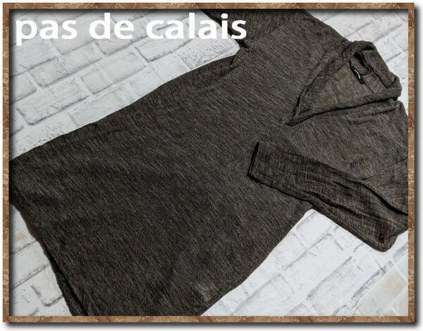 ☆pas de calais　パドカレ　ニットワンピース　カーキ☆