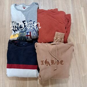 パーカー スウェット 古着　 ロゴ 長袖　XLARGE　トミーヒルフィガー　L.L.Bean　大きいサイズ