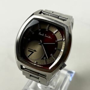 [ действующий ] Paul Smith Paul Smith 1045-T011535 дизайнерский часы кварц QZ наручные часы часы мужской циферблат wine red работа 