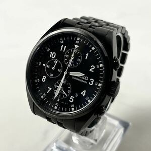 【希少】 SEIKO セイコー パワーデザイン プロジェクト クロノグラフ 7T62-0JG0 アナログ 腕時計 ウォッチ メンズ ブラック 稼働 実働