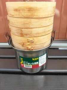 ミニセイロ鍋セット　カンダ 蒸し器 燕舞 杉製 中華セイロ