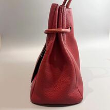 極美品 DELVAUX デルボー デルヴォー レザー ハンドバッグ レッド_画像4