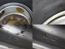 r635-67 ★ 中古 スタッドレスタイヤ 225/80R17.5 123/122L ブリヂストン W910トラック タイヤ ホイール 2-0_画像10