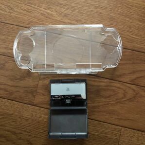 PSP-2000/3000シリーズ専用ワンセグチューナー PSP本体保護カバー クリアケース セット 