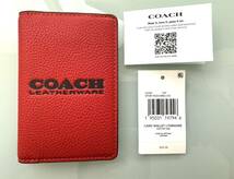 【新品未使用】COACH コーチ　カードケース レザー c6703_画像4