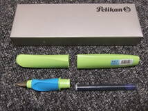 ペリカン　ツイスト　PELIKAN　TWIST　P457　LIME ライムグリーン/ブルー　芯先F　新品未使用　箱付き　レターパック発送 _画像2