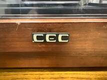 【通電確認のみ】CEC　BD-6000　レコードプレーヤー　ターンテーブル　元箱　取扱説明書　保証書　現状品_画像4