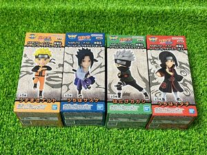 ナルト NARUTO 疾風伝 ワールドコレクタブルフィギュア 4種セット フィギュア ワーコレ サスケ カカシ イタチ