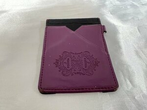 ■【YS-1】 Orobianco オロビアンコ カードケース ■ カード入れ2ケ所 パープル系 × ブラック系 9.8cm×7cm 【同梱可能商品】■B