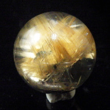 太陽放射ルチルクォーツ 球 直径17mm 丸玉 スフィア ブラジル産 天然石 パワーストーン_画像5