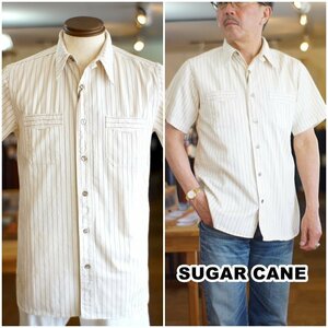 シュガーケーン SUGAR CANE ウォバッシュ 半袖シャツ 37275　東洋エンタープライズ　TOYO　 サイズM