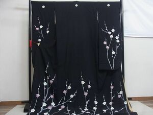  all. kimono shop san *. discount .. branch plum silk beautiful goods *t302