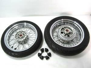 ●●●Zephyr750RS KawasakiGenuineスポークWheelsSET、フロント3.00-17/リア4.00-17　！