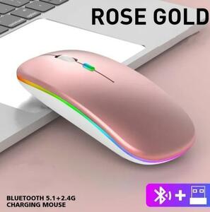Bluetooth беспроводная зарядка мыши для зарядки мыши USB беспроводной мыши (розовый)