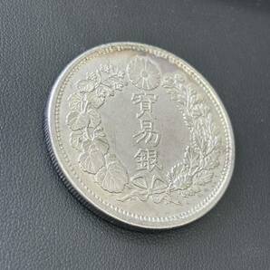 1円〜 貿易銀 明治8年 アンティークコレクションコイン 日本古銭 銀貨 比重確認済み 管理AA-13の画像2