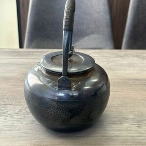 1円〜 純銀 銀瓶 湯沸 茶道具 総重量472g 時代物 の画像2