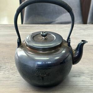 1円〜 純銀 銀瓶 湯沸 茶道具 総重量472g 時代物 の画像3
