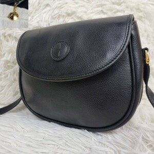 1円!! 美品【入手困難】OLD GUCCI オールドグッチ ショルダーバッグ トート ハンド 斜め掛け インターロッキング チャーム シボ革 レザー 