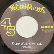 BEMBE BEMBEYA LATIN STRUT Dope Walk Slow Talk 7inch 7インチ EP Q.A.S.B. 大塚広子 ジャジー ラテン グルーヴ jazz funk 和モノ SAMBA_画像2