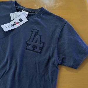 新品　半袖　Tシャツ　ドジャース　メジャーリーグ　MLB 大谷翔平　キッズ　160 モノトーン調　ネイビー