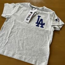 新品　半袖　Tシャツ　ドジャース　メジャーリーグ　MLB 大谷翔平　キッズ　160 オートミール_画像2
