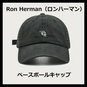 ロンハーマン　キャップ　帽子　Ron Herman　ロゴ刺繍　ビンテージ　BK