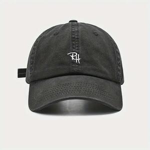 RHロゴ　キャップ　帽子　刺繍　ビンテージ　ロンハーマン好きな方　BK