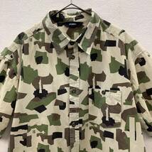 STUSSY 90s ステューシー カモ柄 半袖シャツ size L 古着 77680_画像1