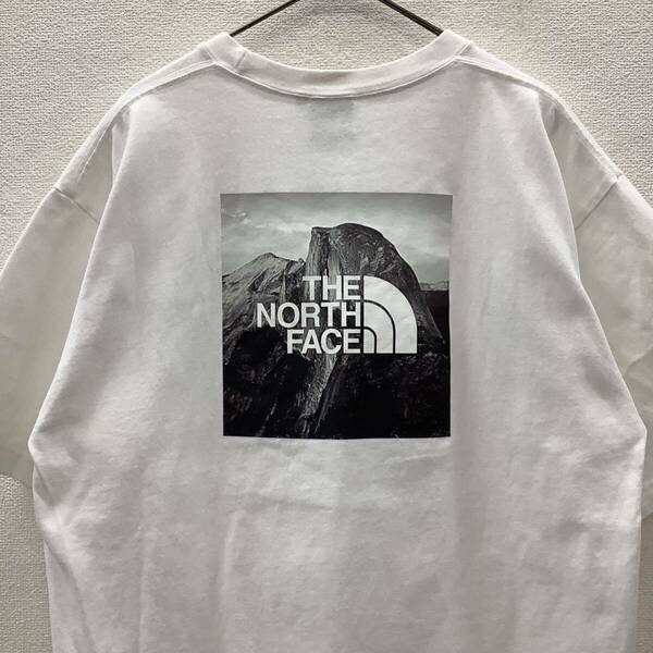 THE NORTH FACE ショートスリーブ ピクチャード スクエアロゴ Tシャツ 半袖 ホワイト size XL 79085