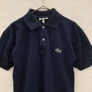 LACOSTE 70s ラコステ フランス製 ポロシャツ size 2 ネイビー ビンテージ 古着 78977