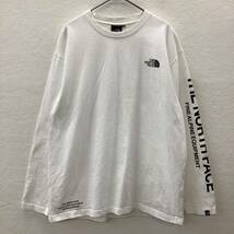 THE NORTH FACE Tested Proven ノースフェイス ロングスリーブTシャツ ホワイト 袖プリント size L 79119_画像2