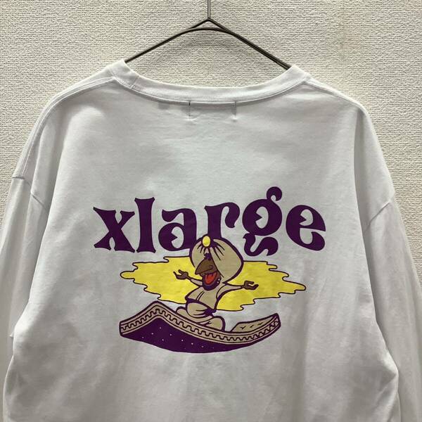 X-LARGE エクストララージ L/S TEE FLYING CARPET フライングカーペット ロンT ホワイト size M 79111