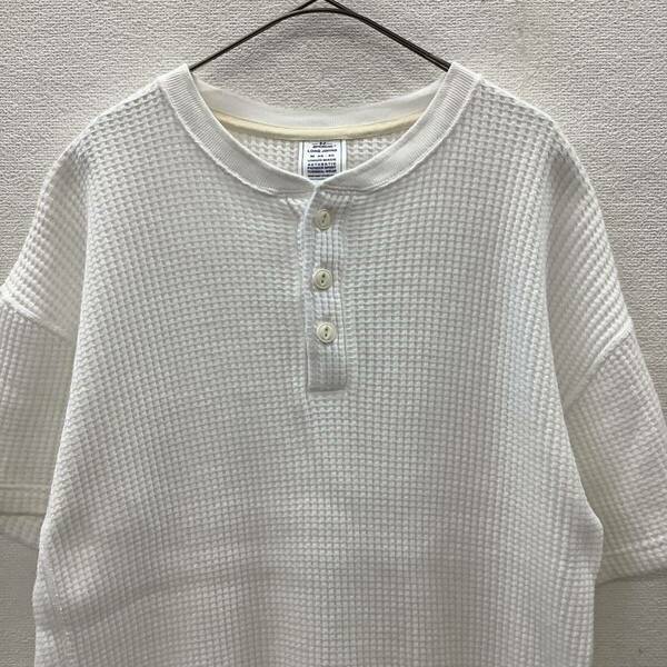 JEMORGAN ジェーイーモーガン ビックワッフル ヘンリーネックカットソー size M ホワイト 75321